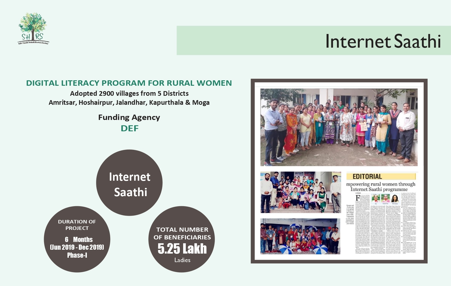 Sustainable projects for special children poster